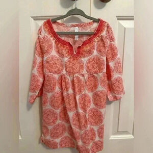 Calypso St. Barth for Target Girls Pink/Orange Tunic Dress size S